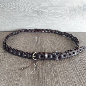 Hollister Brown Skinny Link Leather Belt 40" Long